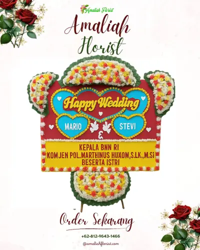 Karangan Papan Bunga Pernikahan di Mercure Convention Center Ancol